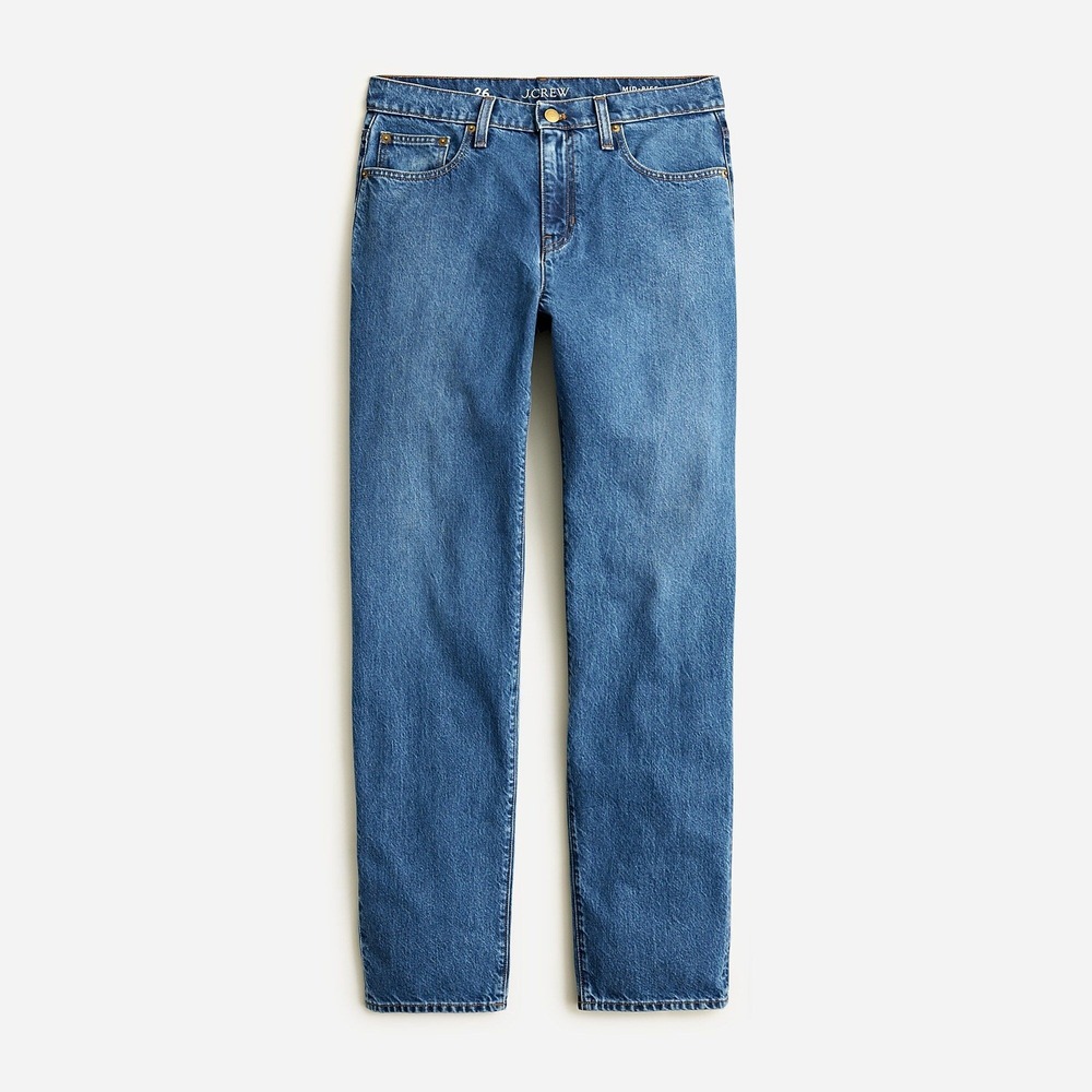 J.Crew Women's Mid-Rise Slouchy Straight Jeans Turney Wash BT625 Size 27